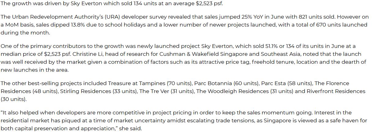 avenue-south-residence-press-singapore-develoer-sales-in-june-up-25percent-to-821-units